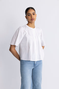 Ethelyn 2/4 Shirt - Bright White