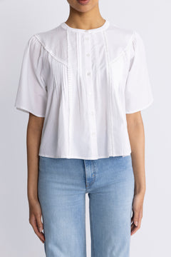 Ethelyn 2/4 Shirt - Bright White