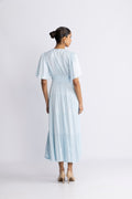Angie Solid Dress Long - L.Blue
