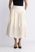 Poppycc Anglaise Skirt - Bone