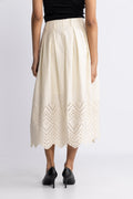Poppycc Anglaise Skirt - Bone