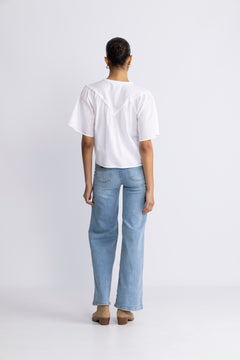 Ethelyn 2/4 Shirt - Bright White