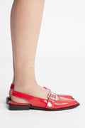Biavictoria Single Buckle Slingback Leather - Red Nappalak