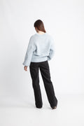 Yaszuma Ls Knit Cardigan - Clear Sky