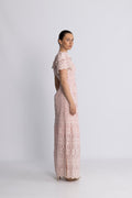 Philine Maxi Dress - Pink Embroidery