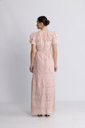 Philine Maxi Dress - Pink Embroidery