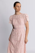 Philine Maxi Dress - Pink Embroidery