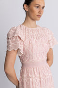Philine Maxi Dress - Pink Embroidery