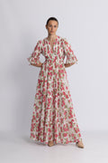 Bohemian Relaxed Dress - Pink Meadow
