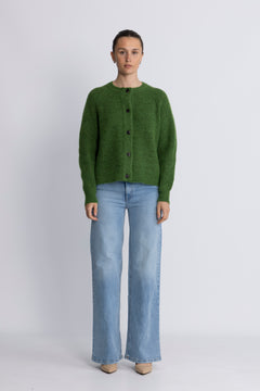 Lulu Ls Knit Short Cardigan - Spindle Tree Black Core