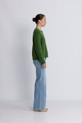 Lulu Ls Knit Short Cardigan - Spindle Tree Black Core