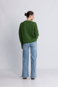 Lulu Ls Knit Short Cardigan - Spindle Tree Black Core