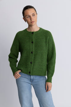Lulu Ls Knit Short Cardigan - Spindle Tree Black Core
