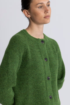 Lulu Ls Knit Short Cardigan - Spindle Tree Black Core