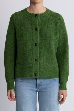 Lulu Ls Knit Short Cardigan - Spindle Tree Black Core