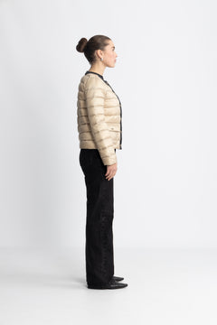 Ida Down Jacket - Light Beige/Black