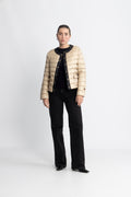 Ida Down Jacket - Light Beige/Black