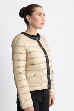 Ida Down Jacket - Light Beige/Black