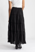 Felicia S Voile Skirt - Black