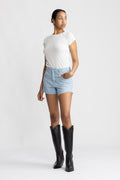 Porto Shorts Raw - Light Blue