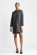 Robe Aurelia Doublee - Anthracite Chine