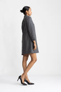 Robe Aurelia Doublee - Anthracite Chine