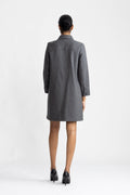 Robe Aurelia Doublee - Anthracite Chine