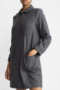 Robe Aurelia Doublee - Anthracite Chine