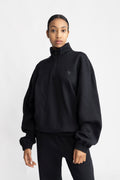 Organic Panelled Sweatshirt - Black