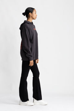 Isoli Rose Oversized Hoodie - Phantom