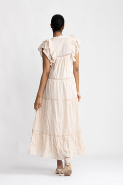 Ankita S Voile Dress - Sand