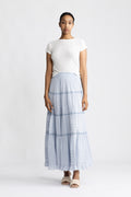 Felicia S Voile Skirt - Light Blue