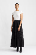 Felicia S Voile Skirt - Black