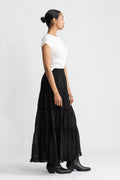 Felicia S Voile Skirt - Black