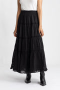 Felicia S Voile Skirt - Black