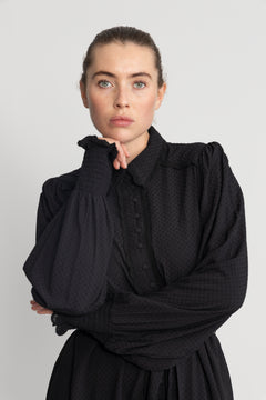 Yastilera Ls Shirt Dress - Black