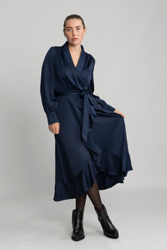 Iza Midi Dress - Blue