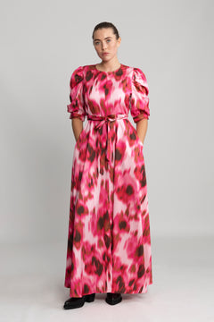 Kayla Maxi Dress - Floral Blur