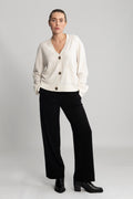 Yasemilie Ls Cardigan Knit - Birch