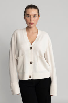 Yasemilie Ls Cardigan Knit - Birch