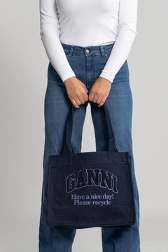 Large Easy Shopper Denim - Dark Navy