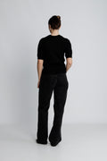 Yaslena Ss Knit Pullover S. - Black
