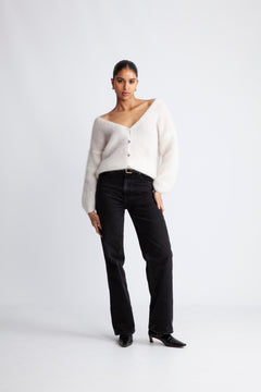 Cornelia Ls Cardigan - White