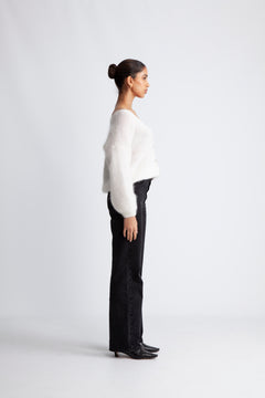 Cornelia Ls Cardigan - White