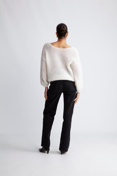 Cornelia Ls Cardigan - White