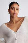 Cornelia Ls Cardigan - White
