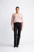 Milana Ls Mohair Knit - Light Pink
