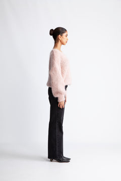 Milana Ls Mohair Knit - Light Pink