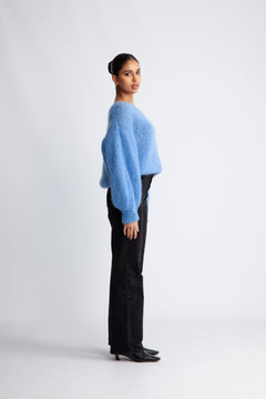 Milana LS Mohair Knit - Sky Blue