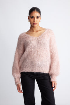 Milana Ls Mohair Knit - Light Pink